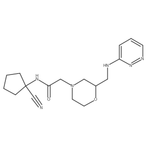 N-(1-cyanocyclopentyl)-2-(2-{[(pyridazin-3-yl)amino]methyl}morpholin-4-yl)acetamide Structure