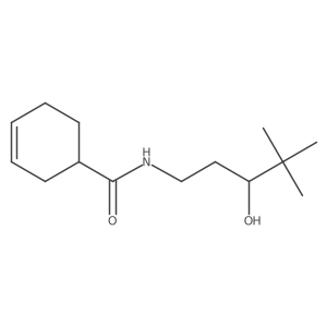 N-(3-hydroxy-4,4-dimethylpentyl)cyclohex-3-enecarboxamide Structure