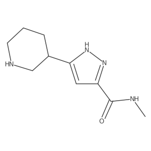 N-Methyl-3-(piperidin-3-yl)-1H-pyrazole-5-carboxamide Structure