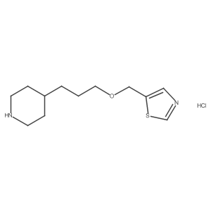 5-((3-(Piperidin-4-yl)propoxy)methyl)thiazole hydrochloride Structure