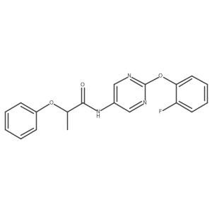 N-(2-(2-fluorophenoxy)pyrimidin-5-yl)-2-phenoxypropanamide Structure