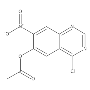 4-Chloro-7-nitroquinazolin-6-yl acetate Structure