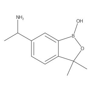 6-(1-aminoethyl)-3,3-dimethylbenzo[c][1,2]oxaborol-1(3H)-ol Structure