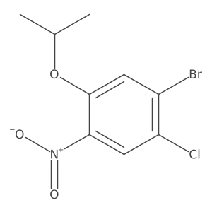 1-Bromo-2-chloro-5-isopropoxy-4-nitrobenzene结构式