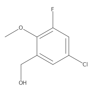 (5-Chloro-3-fluoro-2-methoxyphenyl)methanol Structure