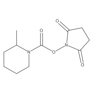 (2,5-Dioxopyrrolidin-1-yl) 2-methylpiperidine-1-carboxylate Structure