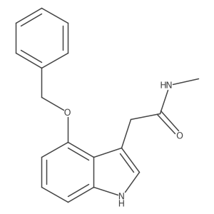 N-Methyl-4-(phenylmethoxy)-1H-indole-3-acetamide结构式