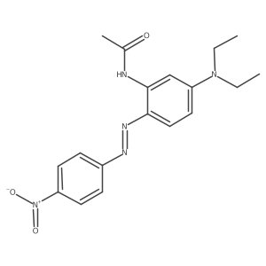 N-(5-(Diethylamino)-2-((E)-(4-nitrophenyl)diazenyl)phenyl)acetamide Structure