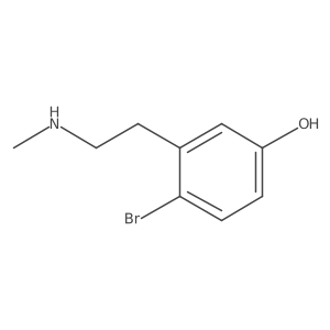 4-Bromo-3-[2-(methylamino)ethyl]phenol结构式