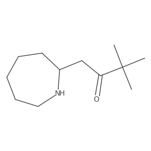 1-(Azepan-2-yl)-3,3-dimethylbutan-2-one结构式