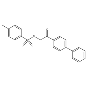 [2-oxo-2-(4-phenylphenyl)ethyl] 4-methylbenzenesulfonate结构式