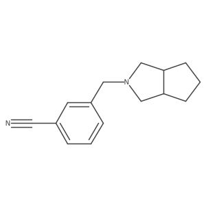 3-({Octahydrocyclopenta[c]pyrrol-2-yl}methyl)benzonitrile Structure