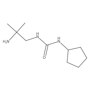 3-(2-Amino-2-methylpropyl)-1-cyclopentylurea Structure