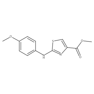 Methyl 2-[(4-methoxyphenyl)amino]-1,3-thiazole-4-carboxylate Structure