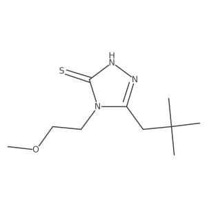 5-(2,2-dimethylpropyl)-4-(2-methoxyethyl)-4H-1,2,4-triazole-3-thiol Structure