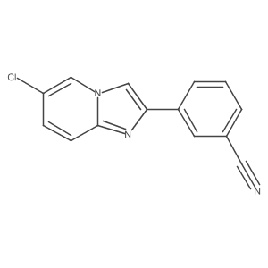 3-(6-Chloroimidazo[1,2-a]pyridin-2-yl)benzonitrile结构式