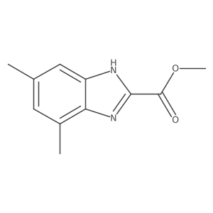Methyl 4,6-Dimethylbenzimidazole-2-carboxylate Structure