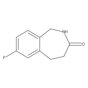 7-Fluoro-1,2,4,5-tetrahydro-2-benzazepin-3-one Structure