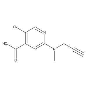 5-Chloro-2-[methyl(prop-2-yn-1-yl)amino]pyridine-4-carboxylic acid Structure