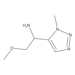 2-Methoxy-1-(1-methyl-1H-1,2,3-triazol-5-yl)ethan-1-amine结构式