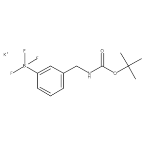 Potassium [3-({[(tert-butoxy)carbonyl]amino}methyl)phenyl]trifluoroboranuide Structure