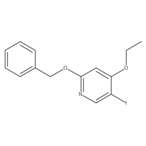 2-(Benzyloxy)-4-ethoxy-5-iodopyridine结构式