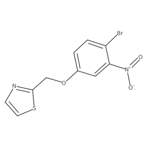 2-((4-Bromo-3-nitrophenoxy)methyl)thiazole Structure