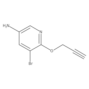 3-Amino-5-bromo-6-(2-propynyloxy)pyridine Structure