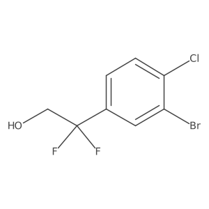 2-(3-Bromo-4-chlorophenyl)-2,2-difluoroethan-1-ol Structure