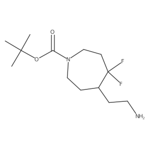 Tert-butyl 5-(2-aminoethyl)-4,4-difluoroazepane-1-carboxylate Structure