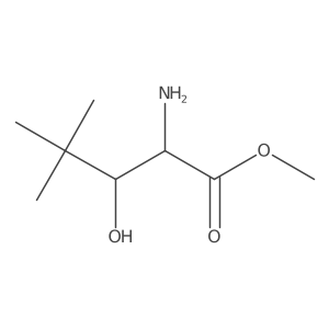 Methyl 2-amino-3-hydroxy-4,4-dimethylpentanoate结构式