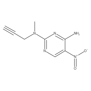 N2-methyl-5-nitro-N2-(prop-2-yn-1-yl)pyrimidine-2,4-diamine结构式
