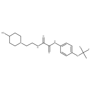 N1-(2-(4-hydroxypiperidin-1-yl)ethyl)-N2-(4-(trifluoromethoxy)phenyl)oxalamide Structure