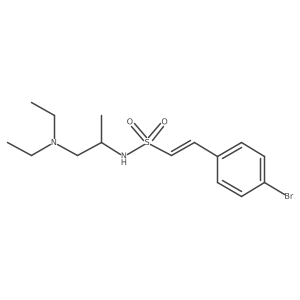 (E)-2-(4-Bromophenyl)-N-[1-(diethylamino)propan-2-yl]ethenesulfonamide Structure