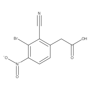 3-Bromo-2-cyano-4-nitrophenylacetic acid结构式