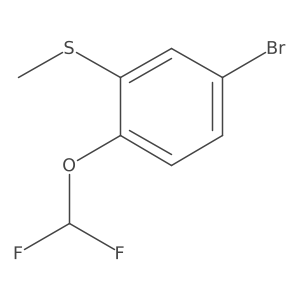 5-Bromo-2-(difluoromethoxy)thioanisole Structure