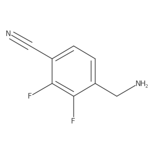 4-(Aminomethyl)-2,3-difluorobenzonitrile结构式