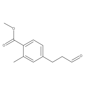 Methyl 2-methyl-4-(3-oxopropyl)benzoate结构式