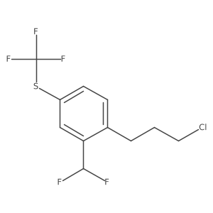 2-(3-Chloropropyl)-5-(trifluoromethylthio)benzodifluoride结构式