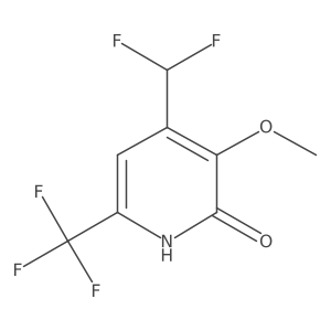 4-(Difluoromethyl)-3-methoxy-6-(trifluoromethyl)pyridin-2-ol Structure