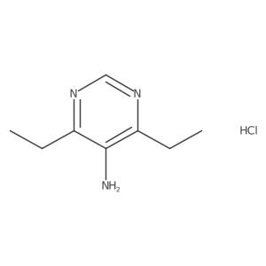 4,6-Diethylpyrimidin-5-amine hydrochloride Structure