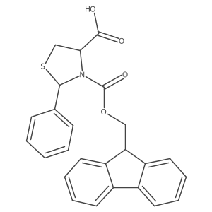 3-{[(9H-fluoren-9-yl)methoxy]carbonyl}-2-phenyl-1,3-thiazolidine-4-carboxylic acid Structure