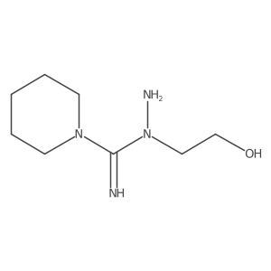1-Piperidinecarboximidic acid, 1-(2-hydroxyethyl)hydrazide Structure