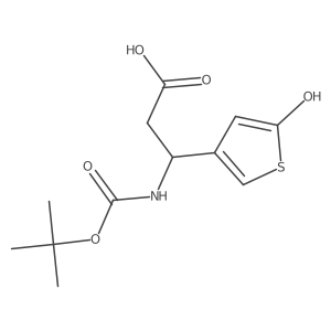 3-Thiophenepropanoic acid, I(2)-[[(1,1-dimethylethoxy)carbonyl]amino]-5-hydroxy- Structure