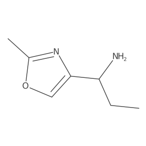 (1S)-1-(2-methyl-1,3-oxazol-4-yl)propan-1-amine结构式