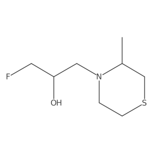 1-Fluoro-3-(3-methylthiomorpholin-4-yl)propan-2-ol Structure