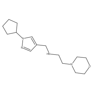 [(1-cyclopentyl-1H-pyrazol-4-yl)methyl][2-(morpholin-4-yl)ethyl]amine Structure