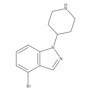 4-bromo-1-(piperidin-4-yl)-1H-indazole Structure