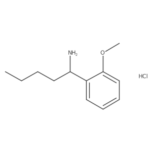1-(2-Methoxyphenyl)pentan-1-amine hydrochloride结构式