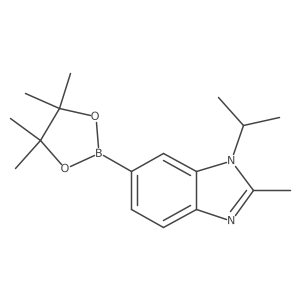 1-Isopropyl-2-methyl-1H-benzimidazole-6-boronic Acid Pinacol Ester结构式